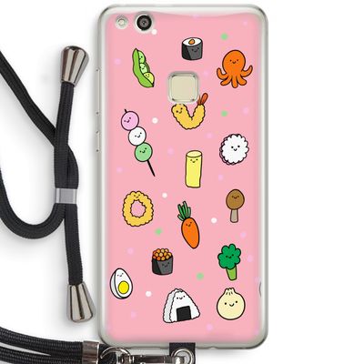 Happy bento friends: Huawei Ascend P10 Lite Transparant Hoesje met koord