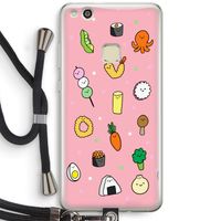 Happy bento friends: Huawei Ascend P10 Lite Transparant Hoesje met koord