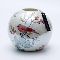 Magic Ball Vaas Vogels 20x20x19cm parelwit