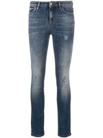 Philipp Plein jean skinny à effet usé - Bleu