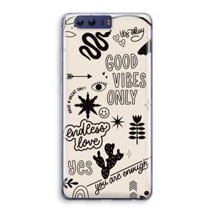 Good vibes: Honor 9 Transparant Hoesje