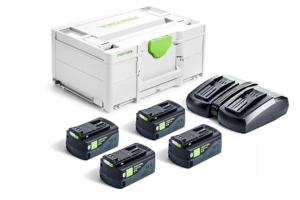 Festool SYS 18V 4x5,0/TCL 6 DUO Energie-set 18V in Systainer - 577709