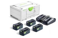 Festool SYS 18V 4x5,0/TCL 6 DUO Energie-set 18V in Systainer - 577709