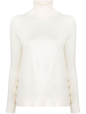Michael Michael Kors pull en mérinos à boutons décoratifs - Blanc
