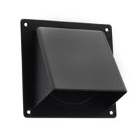 Nedco universele gevelklep - 110x54mm - Ø100/125mm - zwart - kunststof Nedco universele gevelklep - 110x54mm - Ø100/125mm - zwart - kunststof