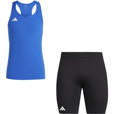adidas Adizero Singlet Korte Legging Set Heren