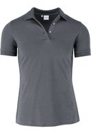 OLYMP Casual Modern Fit Dames Poloshirt antraciet, Effen