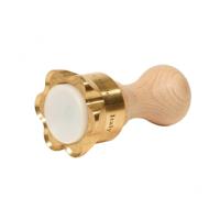 Blommen messing ravioli snijden vorm met automatische ejector - 10,5 x 6 diam.