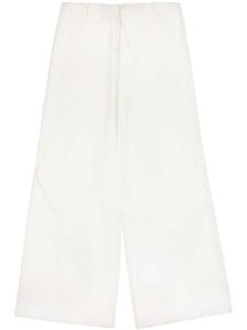 MM6 Maison Margiela pantalon palazzo à lien de resserrage - Blanc