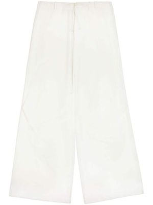 MM6 Maison Margiela pantalon ample à lien de resserrage - Blanc