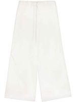 MM6 Maison Margiela pantalon palazzo à lien de resserrage - Blanc