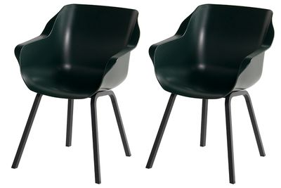 Set van 2 - Hartman Sophie Element dining armstoel - night green