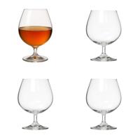 Secret de Gourmet cognacglazen - 4x stuks - 400ml - kristalglas