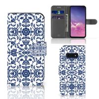 Samsung Galaxy S10e Hoesje Flower Blue