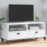 Tv-meubel VIKEN massief grenenhout wit
