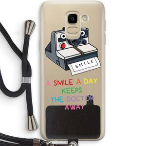 Smile: Samsung Galaxy J6 (2018) Transparant Hoesje met koord