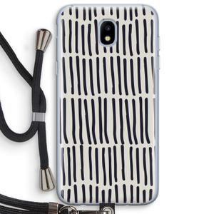 Moroccan stripes: Samsung Galaxy J5 (2017) Transparant Hoesje met koord