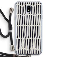 Moroccan stripes: Samsung Galaxy J5 (2017) Transparant Hoesje met koord