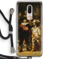 De Nachtwacht: OnePlus 6 Transparant Hoesje met koord