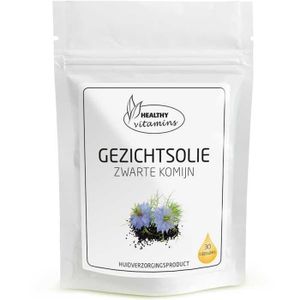 Gezichtsolie Zwarte Komijn | 30 capsules | Vitaminesperpost.nl