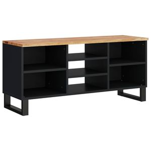 vidaXL Tv-meubel 100x33x46 cm massief acaciahout en bewerkt hout