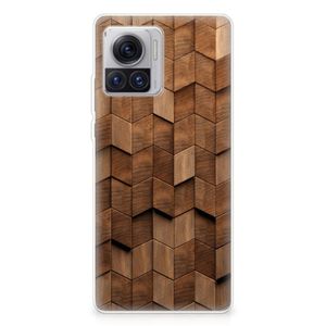 Bumper Hoesje voor Motorola Moto X30 Pro Wooden Cubes