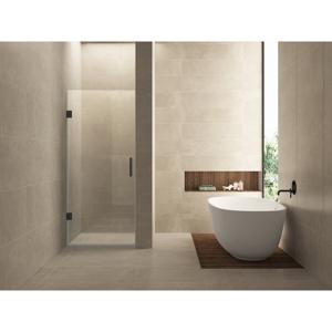 Nisdeur Wiesbaden Less | 80x200 cm | Nano-coating | Incl.Schanierset | Helder glas | Gunmetal beslag