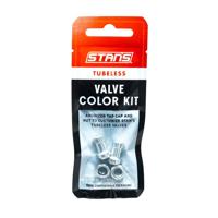 STANS Stan&apos;s tubeless valve color kit - silver