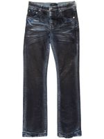 Purple Brand jean évasé à effet enduit - Noir Purple Brand jean évasé à effet enduit - Noir