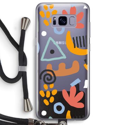 Abstract: Samsung Galaxy S8 Plus Transparant Hoesje met koord