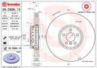 Remschijf BREMBO, Remschijftype: Binnen geventileerd, u.a. für BMW - thumbnail