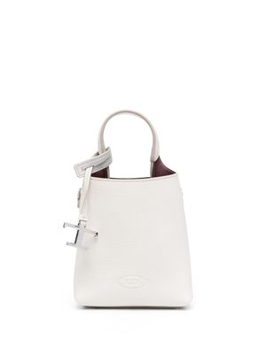 Tod's sac en cuir à logo embossé - Blanc