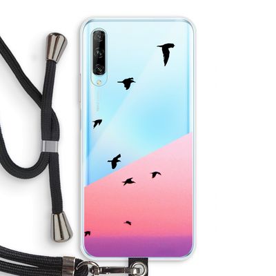 Fly away: Huawei P Smart Pro Transparant Hoesje met koord