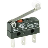 ZF DC3C-L1RC Microschakelaar DC3C-L1RC 250 V/AC 0.1 A 1x aan/(aan) IP67 Moment 1 stuk(s)