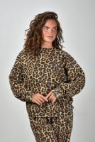 Anine Bing trui Miles A-08-11155-MTL59 leopard