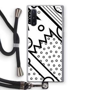 Pop Art #4: Samsung Galaxy Note 10 Transparant Hoesje met koord