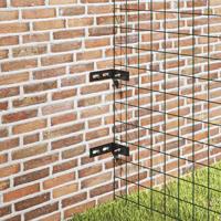 VidaXL Wand hoekverbinding 10 sets antraciet