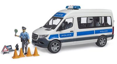 bruder Mercedes-Benz Sprinter politiebus met licht en geluid modelvoertuig