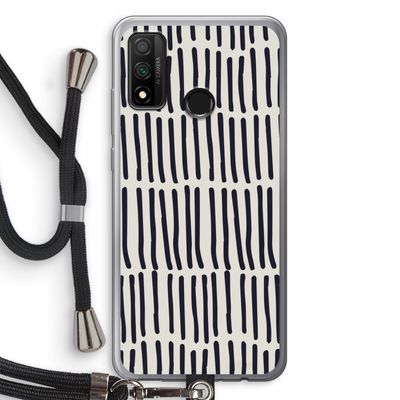 Moroccan stripes: Huawei P Smart (2020) Transparant Hoesje met koord