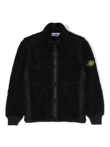 Stone Island Junior veste matelassée à patch logo - Noir