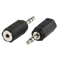 Valueline AC-025 kabeladapter/verloopstukje 2.5mm 3.5mm Zwart - thumbnail