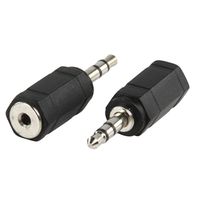 2,5mm jack socket naar 3,5mm jack verloopplug - thumbnail