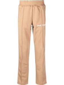 Palm Angels pantalon de jogging à logo imprimé - BEIGE WHITE