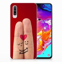 Samsung Galaxy A70 Silicone Back Cover Liefde - Origineel Romantisch Cadeau