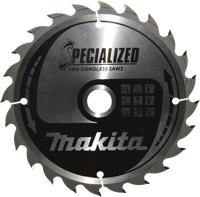 Makita Accessoires cirkelzaagblad hout | specialized 165x20x1,5 24t 20g - b-32904 - b-32904