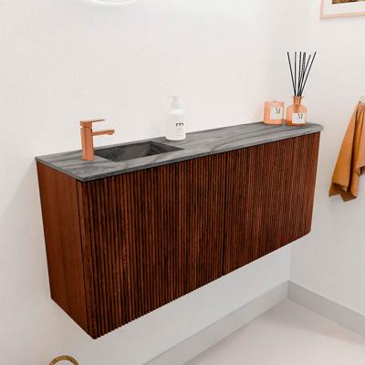 Toiletmeubel Mondiaz Joya Dlux | 101.6 cm | Meubelkleur Ruby | Faye wastafel Sombra Wasbak Links | 1 kraangat