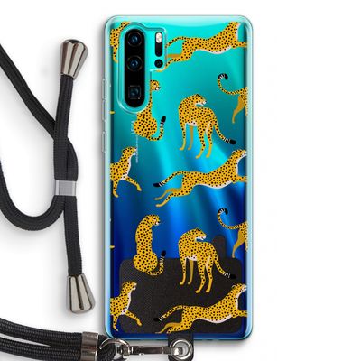 Luipaard: Huawei P30 Pro Transparant Hoesje met koord