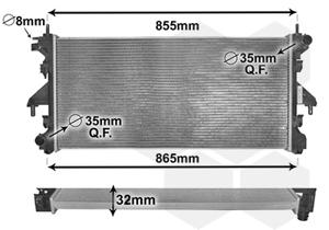 Van Wezel Radiateur 40002310