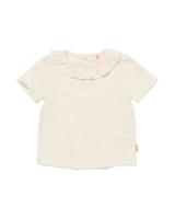 HEMA Newborn T-shirt Broderie Ecru (ecru)