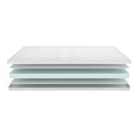 Topmatras verkoelend - Cool Active - 80x210 cm met Koudschuim Kern - Van Dekbed Discounter - Comfort: Gemiddeld - Dekbed-Discounter.nl